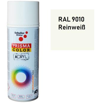 Prisma Color Lackspray Acryllack Reinweiß RAL 9010, 400 ml